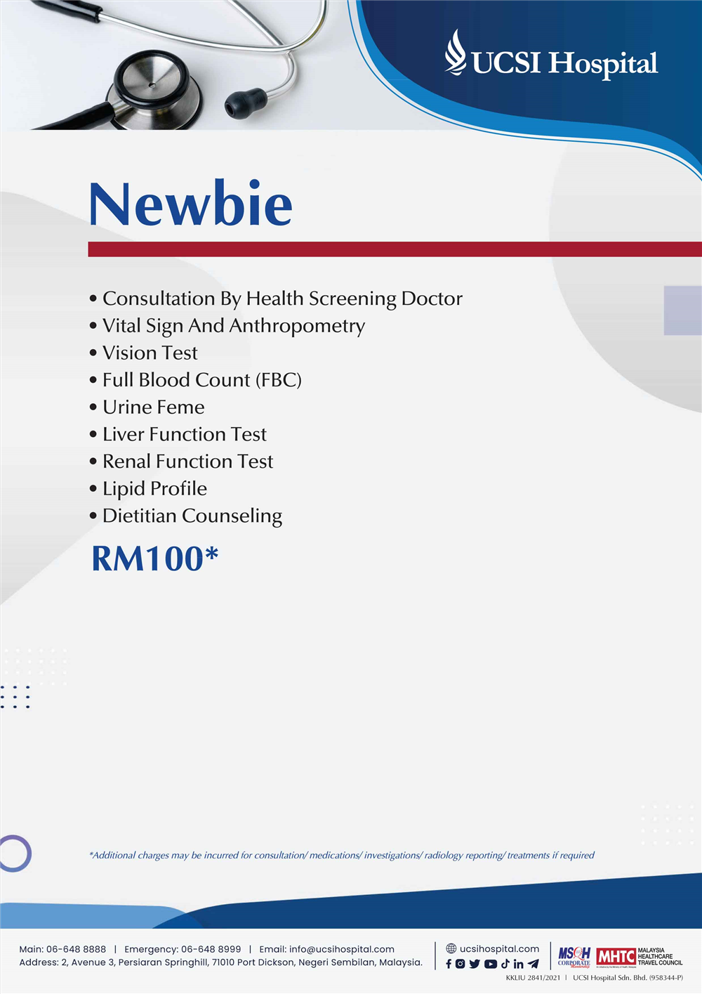 Health Screening Package Newbie