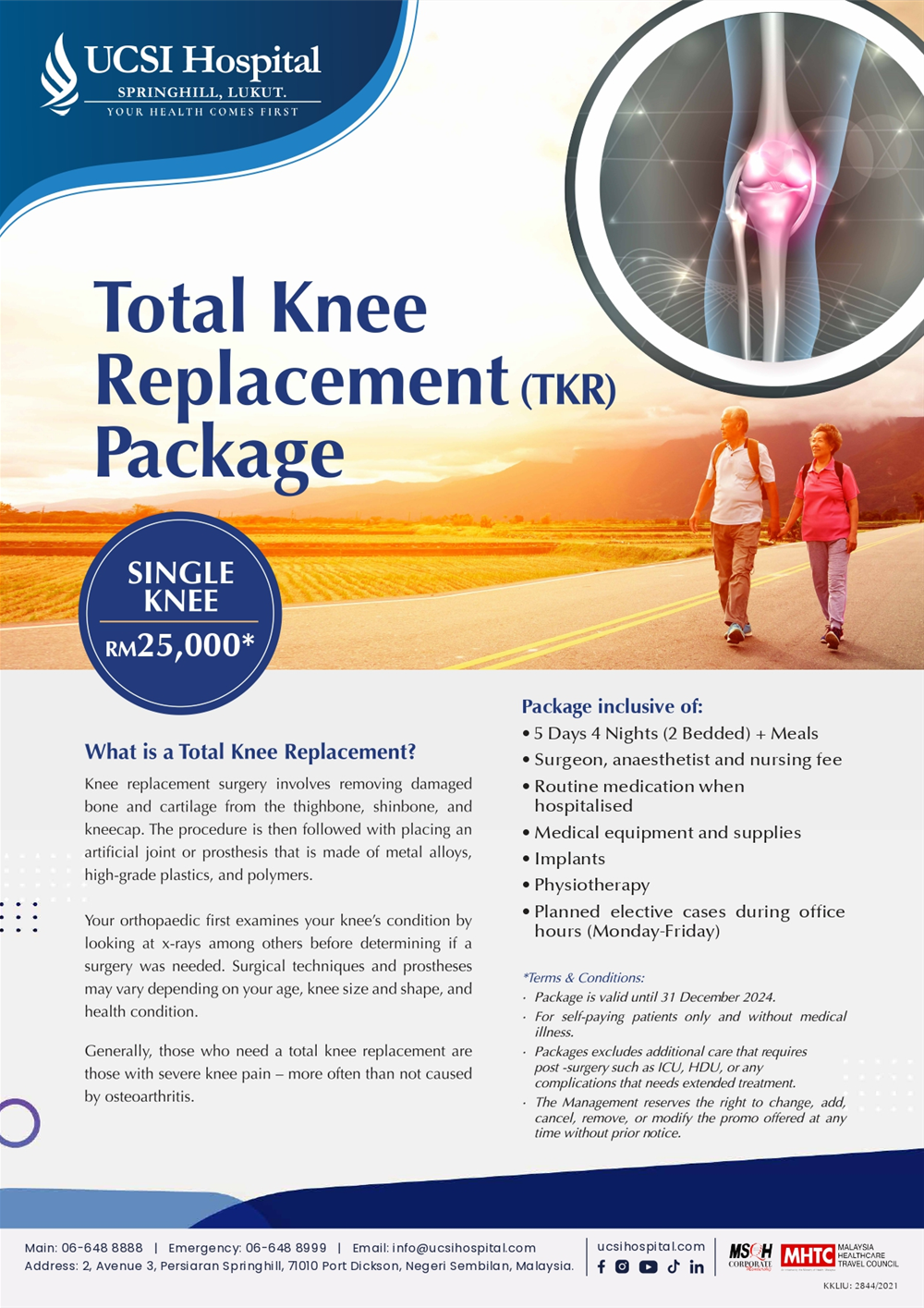 Total Knee Replacement Package