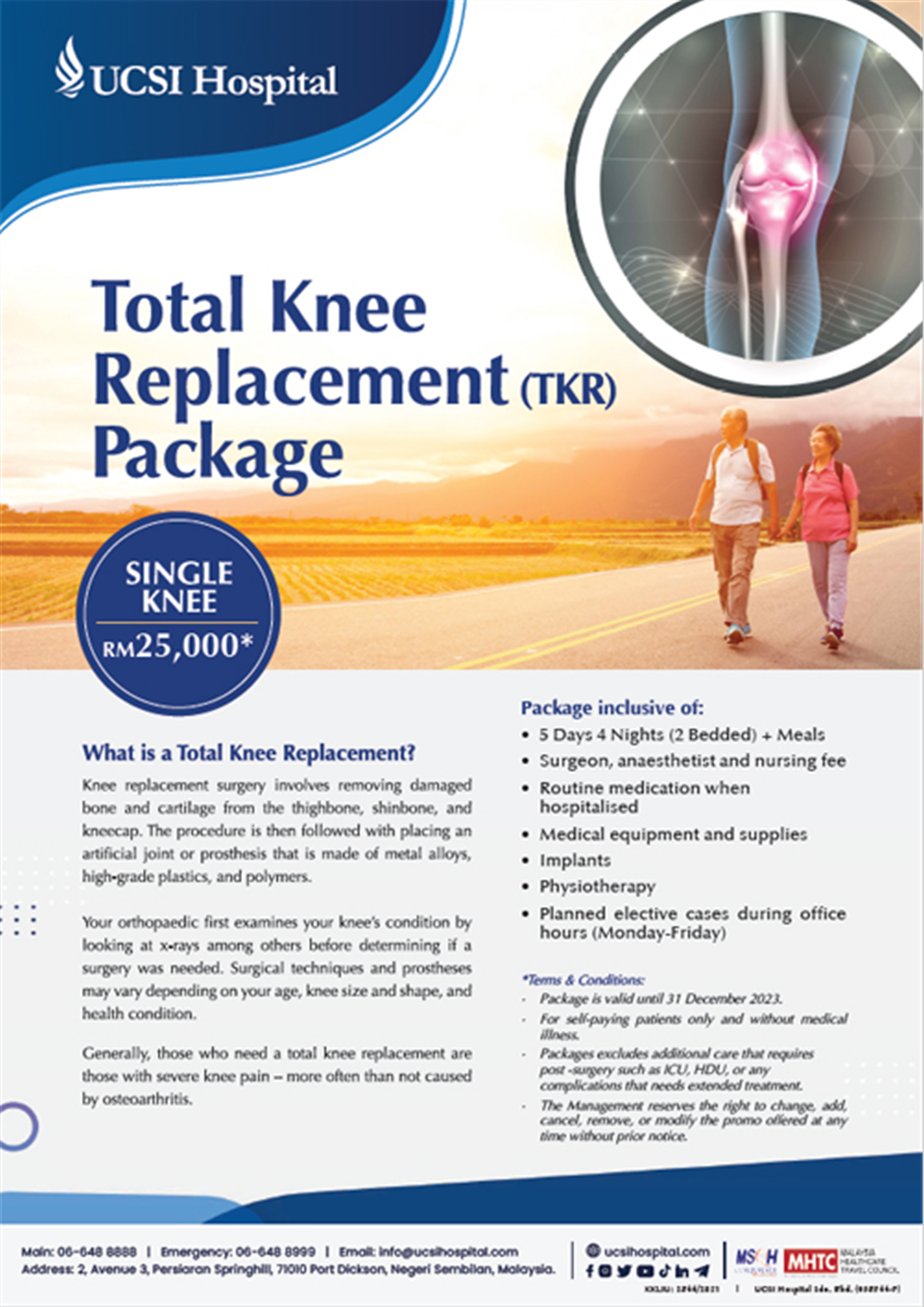 Total Knee Replacement Package