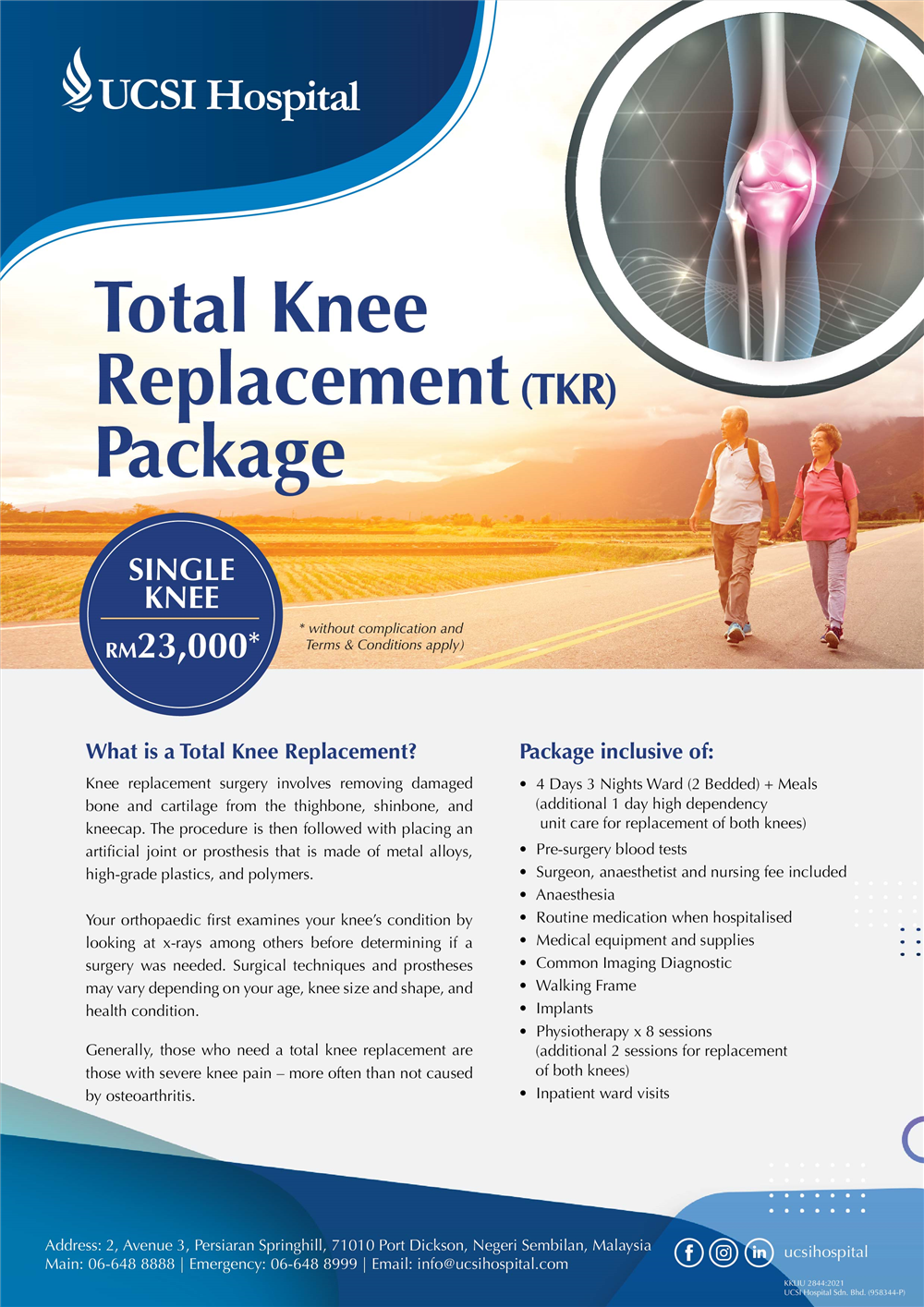 Total Knee Replacement Package