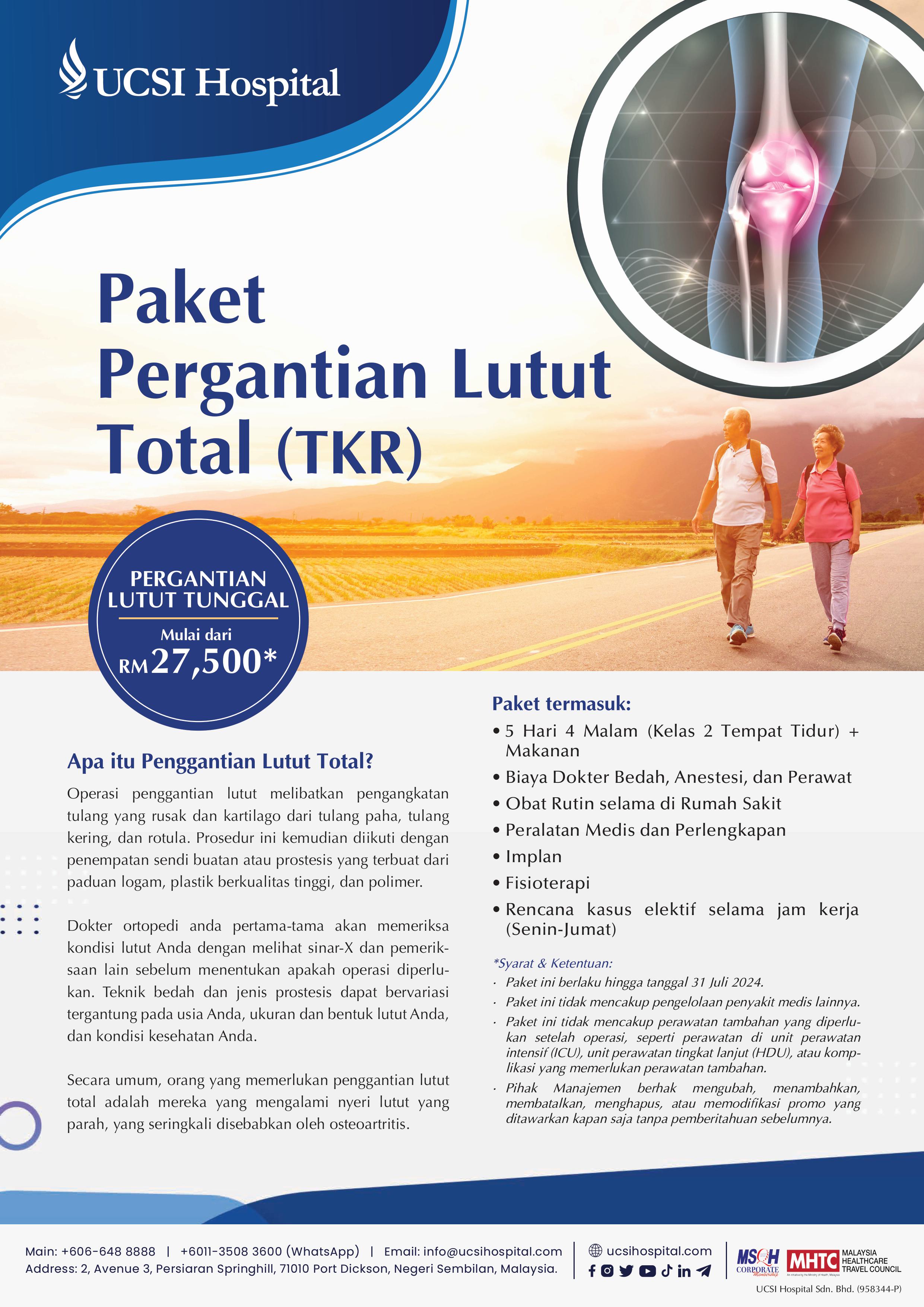 Paket Pergantian Lutut Total