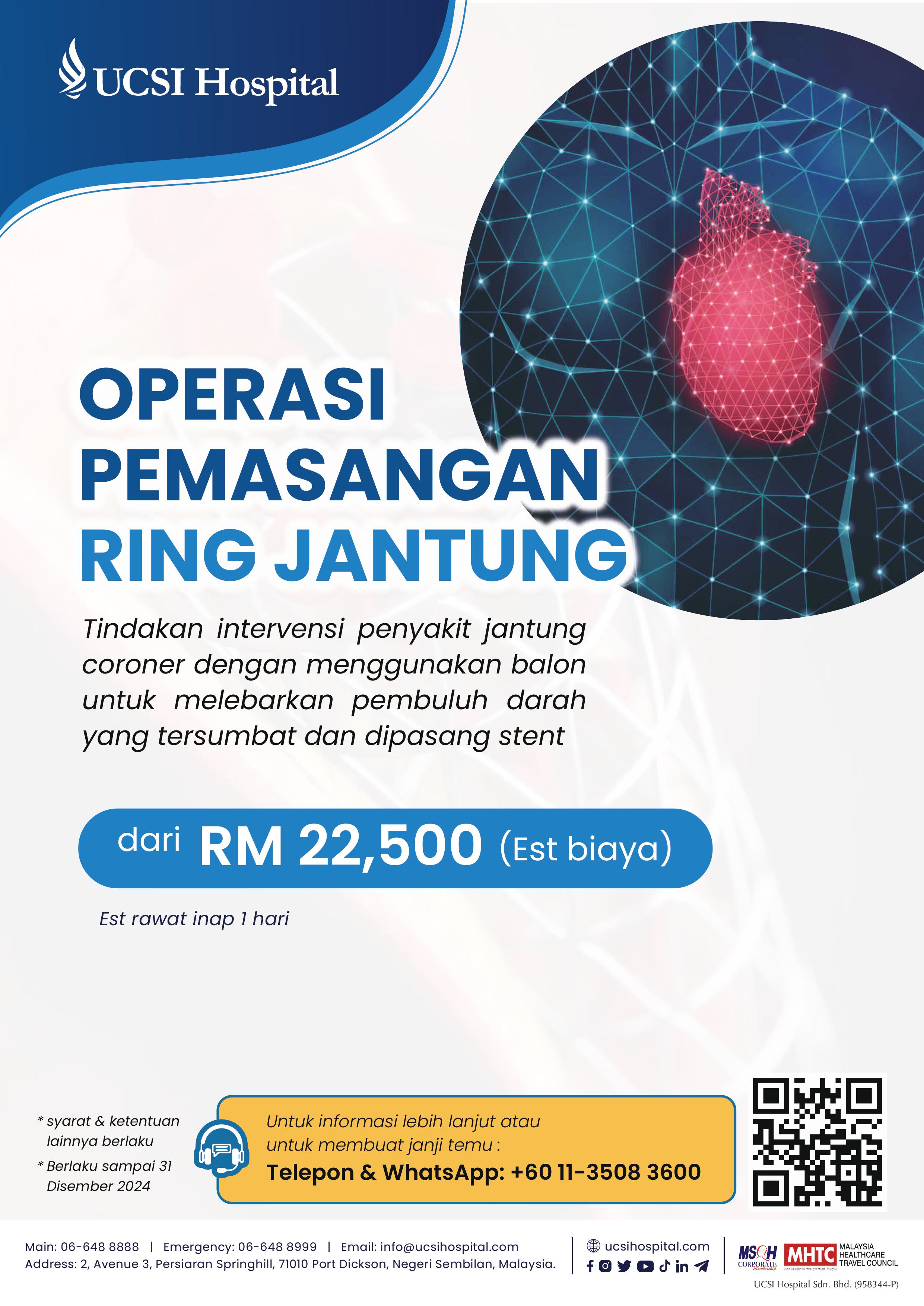 Operasi Pemasangan Ring Jantung